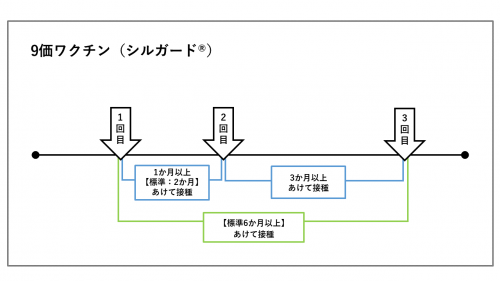 9価ワクチン接種間隔　キャッチアップ