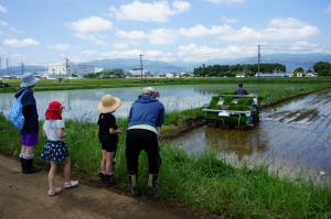 田植え機の見学