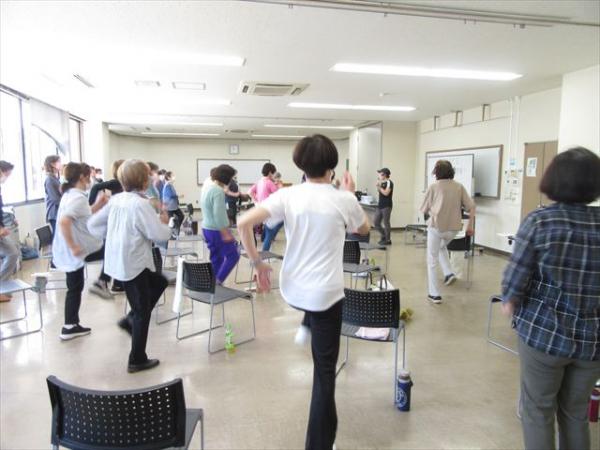 有酸素運動をしている画像