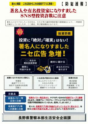 SNS型詐欺