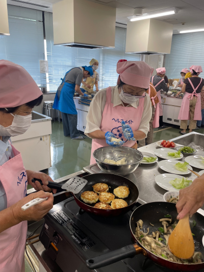 伝達講習調理画像