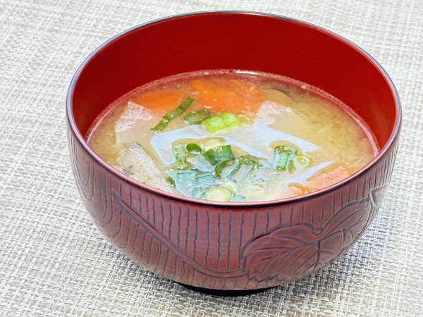 根菜の生姜みそスープの写真