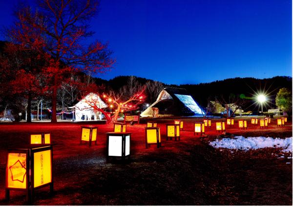 遺跡を彩る灯り