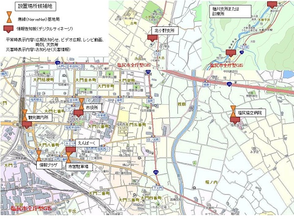 サイネージ設置予定場所