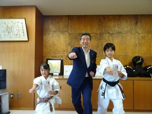 市長との記念写真
