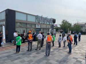 街頭啓発の様子