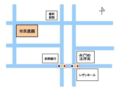 大門桔梗町市民農園位置図