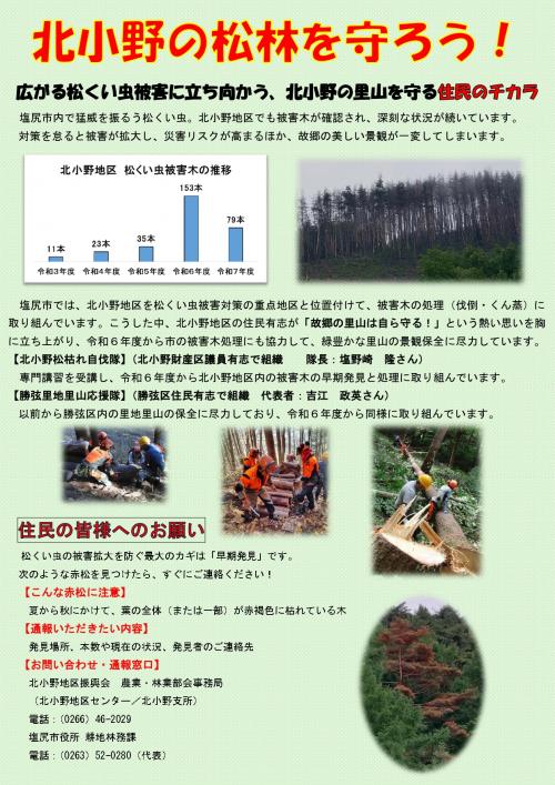 北小野の松林を守ろう