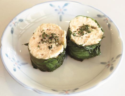 鶏ひき肉のしそロールの画像