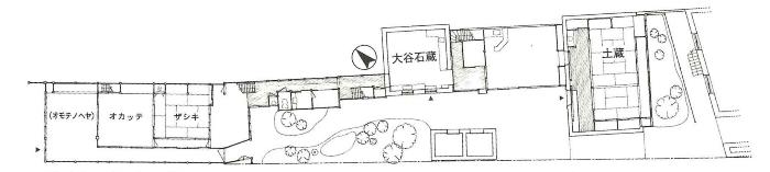 代表的な町家一階平面図の画像