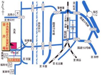 本洗馬歴史の里資料館の地図