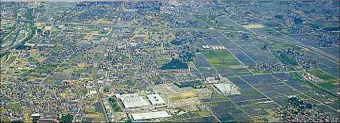 広丘から吉田・松本方面を望んだ写真