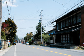 洗馬宿の町並みの写真