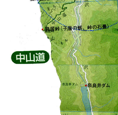 塩尻市部分拡大図の画像