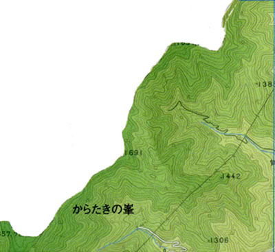 塩尻市部分地図の画像